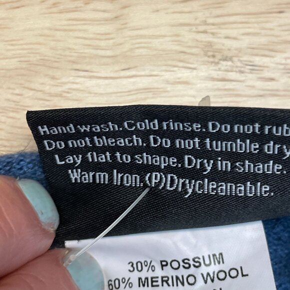 Possumdown Womens Artsy Possum Fur Sweater NWOT Small New Zealand Soft Merino - Picture 8 of 9